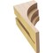 Ekena Millwork 5"W x 5"D x 10"H Wide Rockford Rough Cedar Woodgrain TimberThane Corbel, Primed Tan CORUR05X05X10ROCRCPR - alternate 4